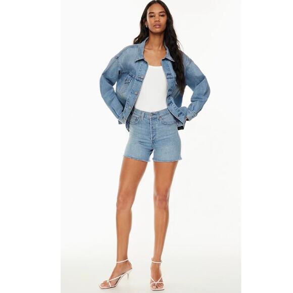 Denim Forum 50s Arlo Mid Thigh Short 24 - Picture 1 of 4